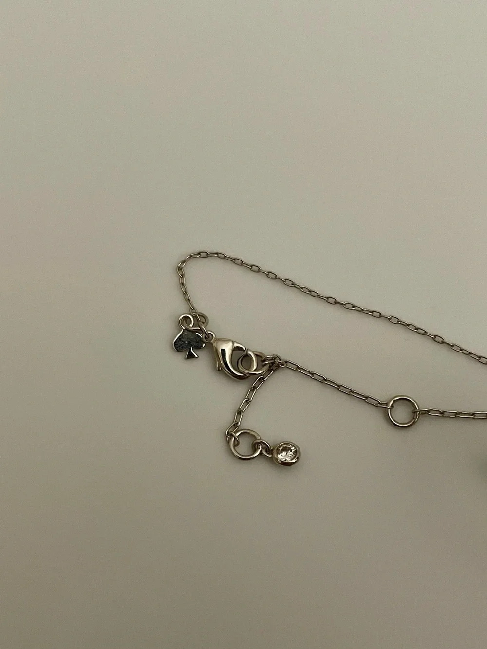Kate Spade ♠️ Silver Spade Flower Mini Pendant